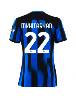 Inter Milan Henrikh Mkhitaryan #22 Replika Hemmakläder Dam 2023-24 Kortärmad